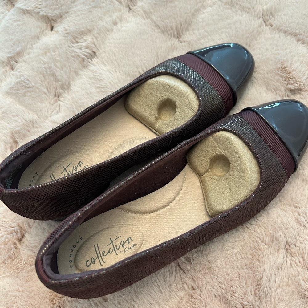 Clarks Brown with Black Patent Toe Capitalism